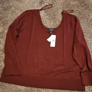 Banana Republic Factory Women's Burgundy Merino Wool Sweater